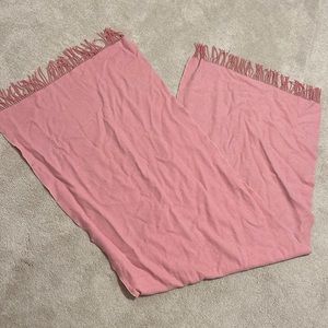 VINTAGE Mongolian Gobi Cashmere Large Scarf Shawl in Pink, GUC Y2K